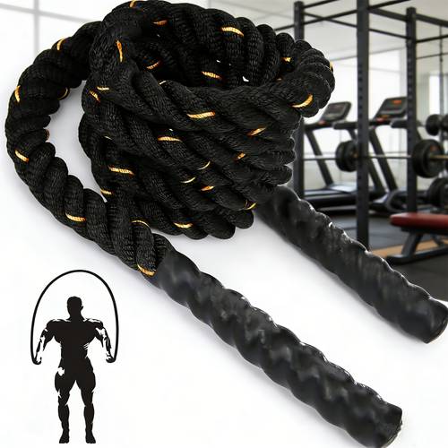 Cuerdas de Pesadas de 1/1.5 Pulgadas y Cuerdas , Cuerdas de Pesadas para , Ejercicio de Cuerdas para Hombres y Mujeres, Entrenamientos de Cuerpo Completo, Entrenamiento de en el Gimnasio para Mejorar y Músculo - Longitudes