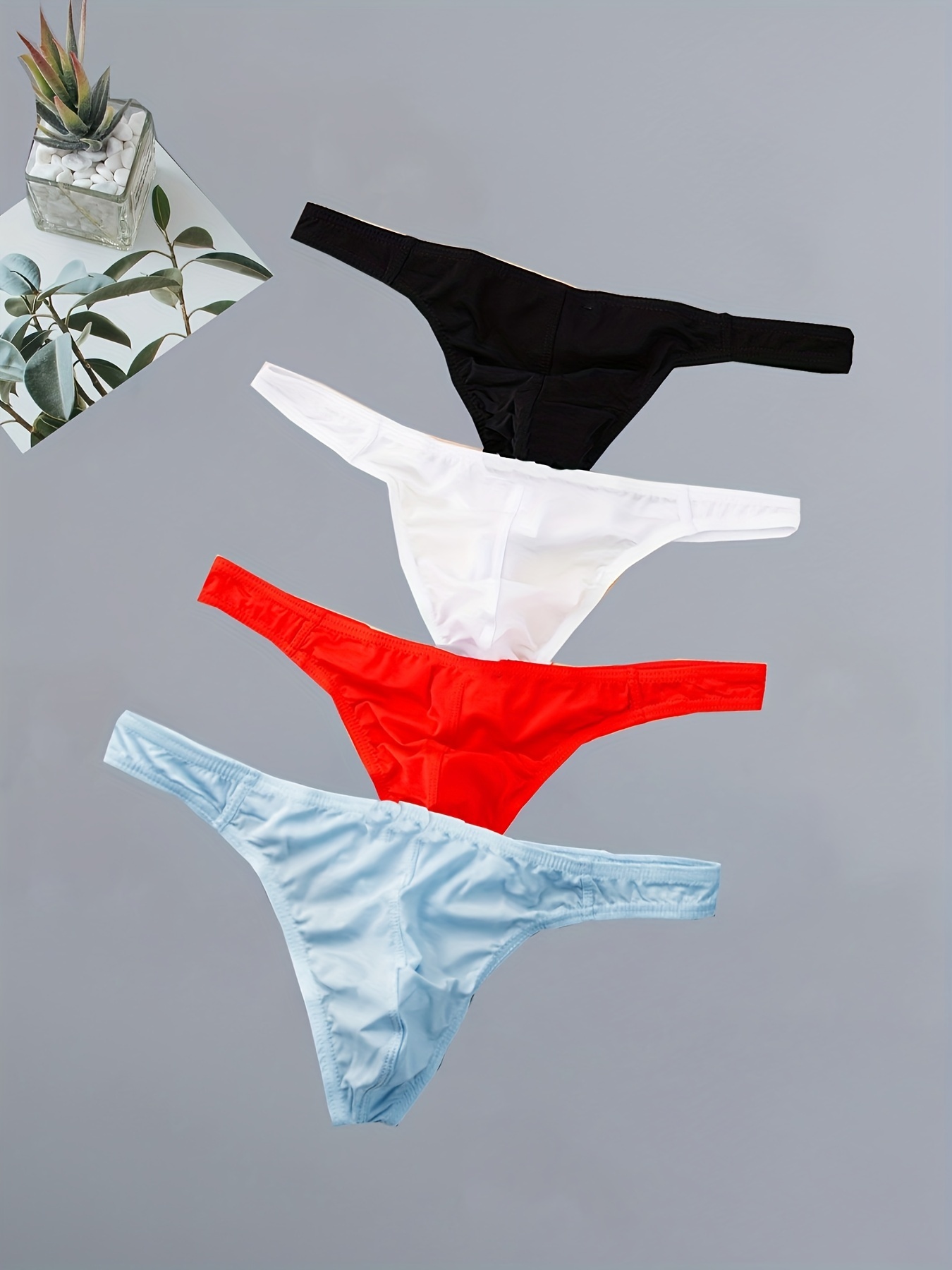Men's Ultra Thin Breathable G strings Thongs Sexy Underwear - Temu Canada