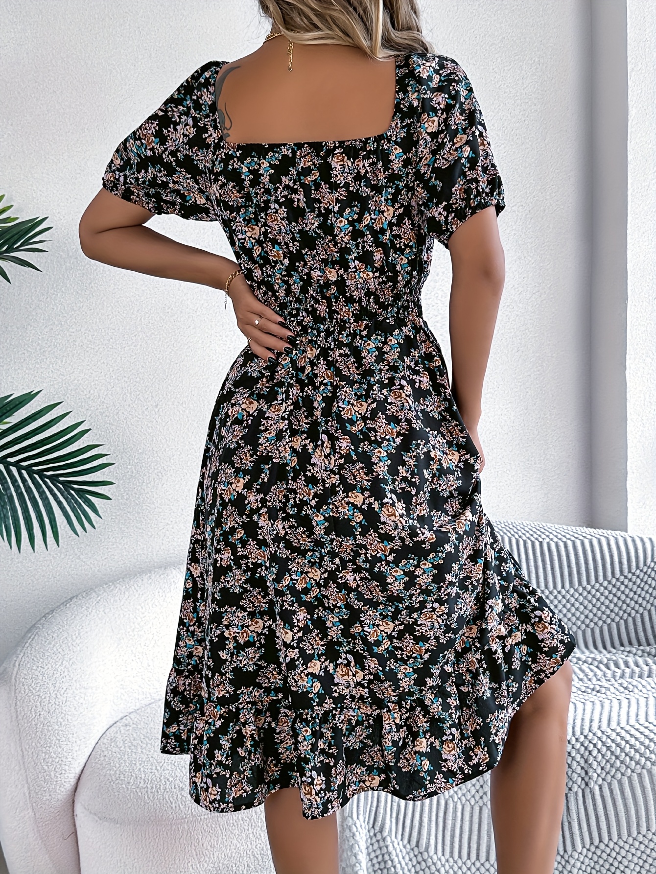 Vestido Corto Casual Para Ujer, Vestidos De Verano Sueltos Con