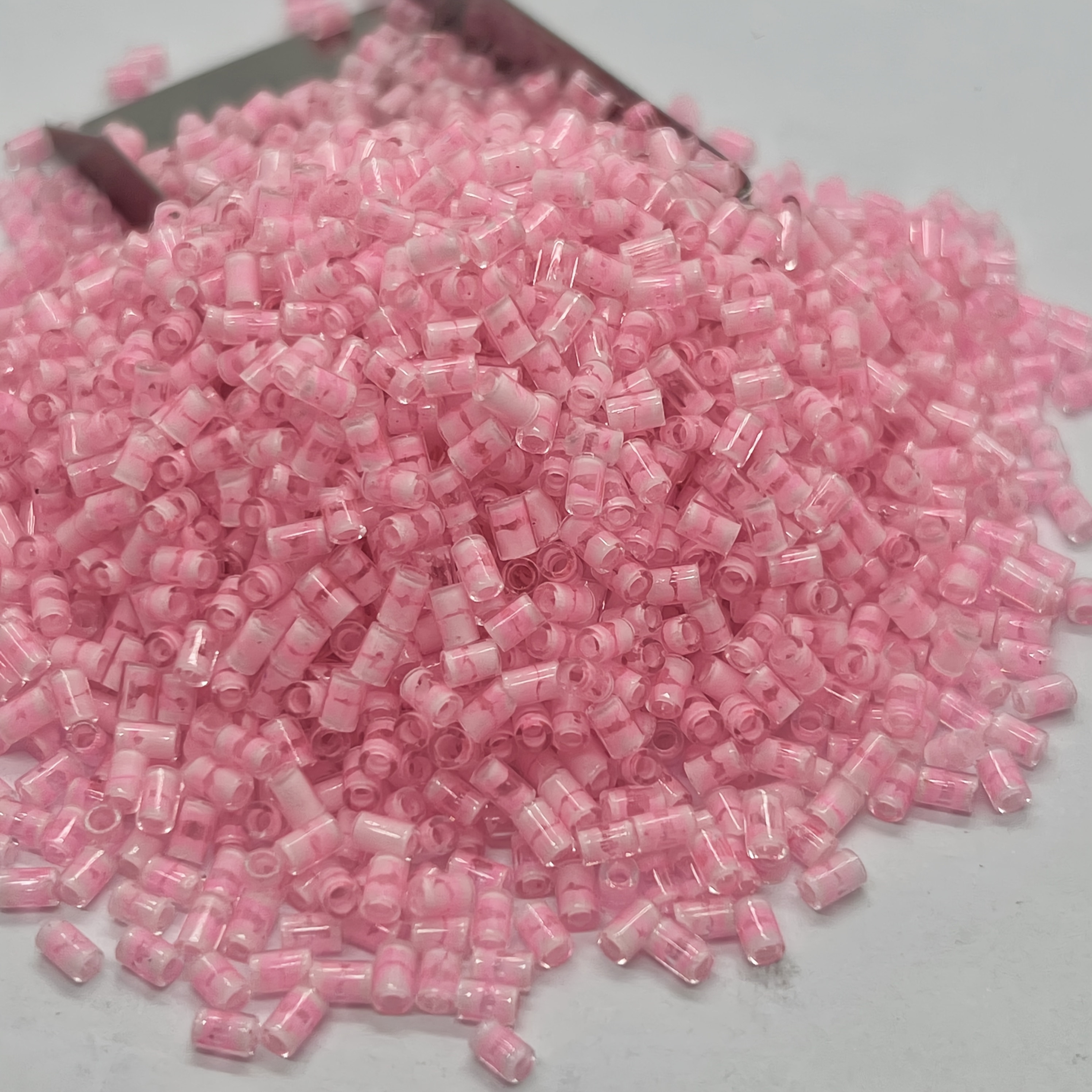 Colorful Bamboo-shaped Glass Bead Set, 320pcs for DIY Jewelry Making