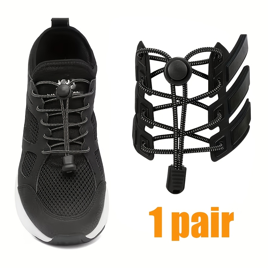 TEMU 1 di Lacci Unisex, Lacci Elastici e con Fibbia a Molla, Adatti per Scarpe da Donna, Sneakers, Scarpe Casual e Altre Accessori di Calzature che