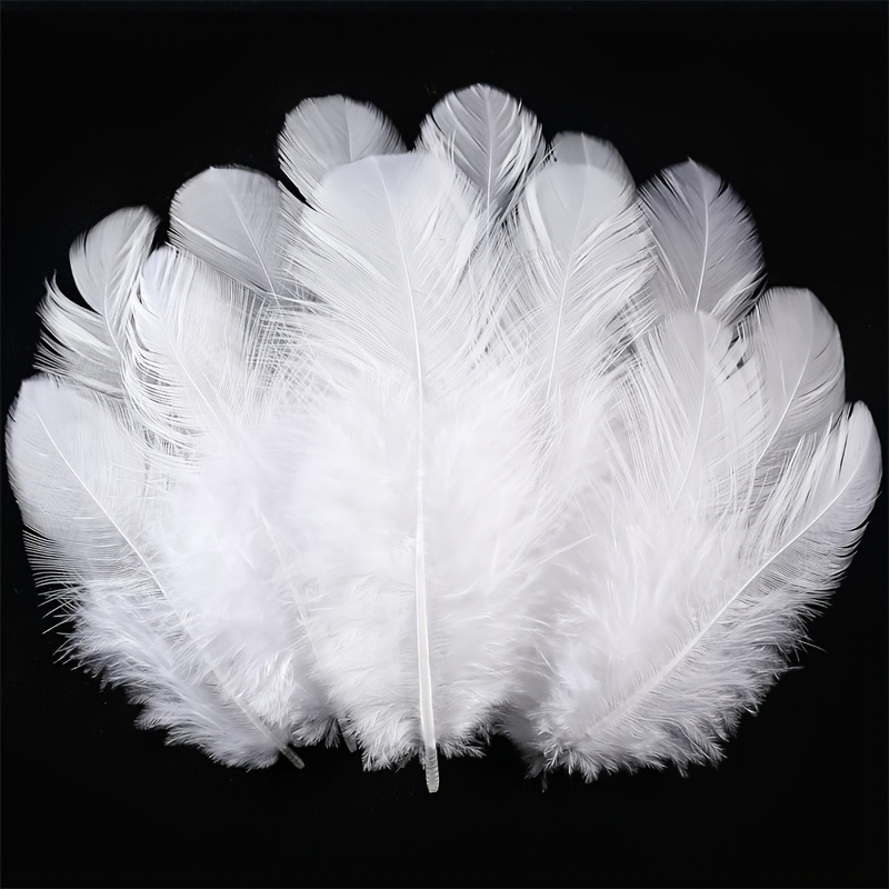 Image of 300pcs Farm For Crafts - 3-5 Inch Craft Feathers Bulk For Wedding Home Party Supplies And Craft Party Supplies 2025 New Year Style Gift