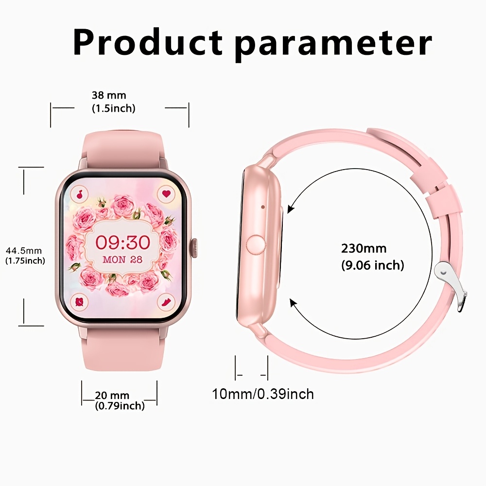 Smart Watch Compatible with iPhone & Android, Voice Control
