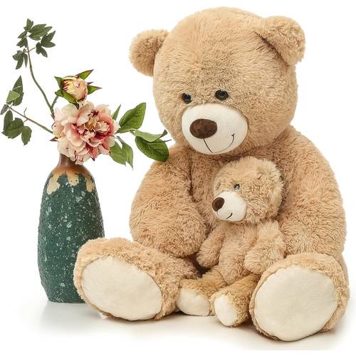 xxl bear 100 brown teddy mommy with big fluffy teddies plush toy large soft bear gift for kids girlfriend wife mum birthday mothers day deco