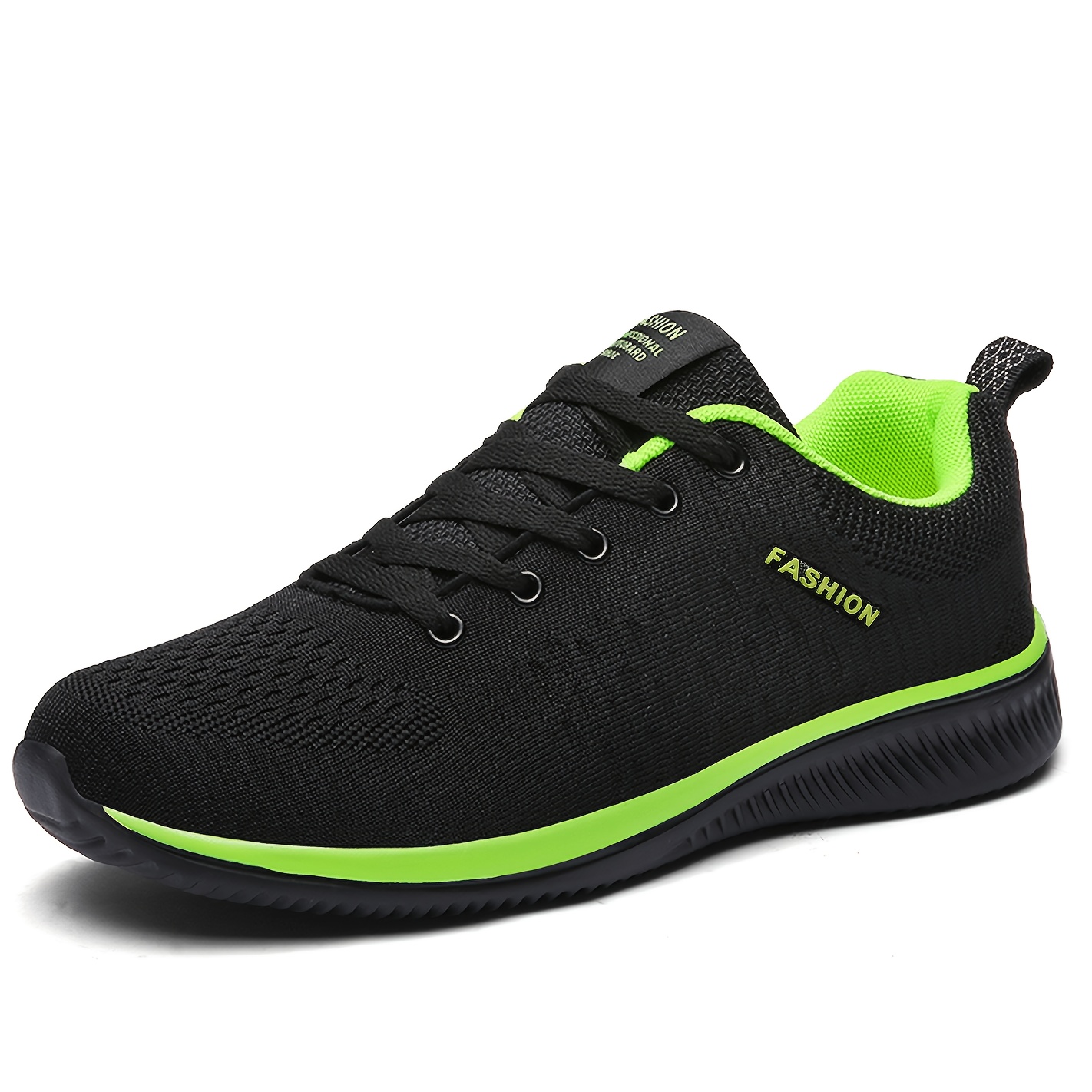 TEMU Men's Breathable Mesh Running Sneakers - Lightweight Low-top Sneakers With Stability Sole, Cushioned Suitable For Gym,, Casual Wear, - Stability