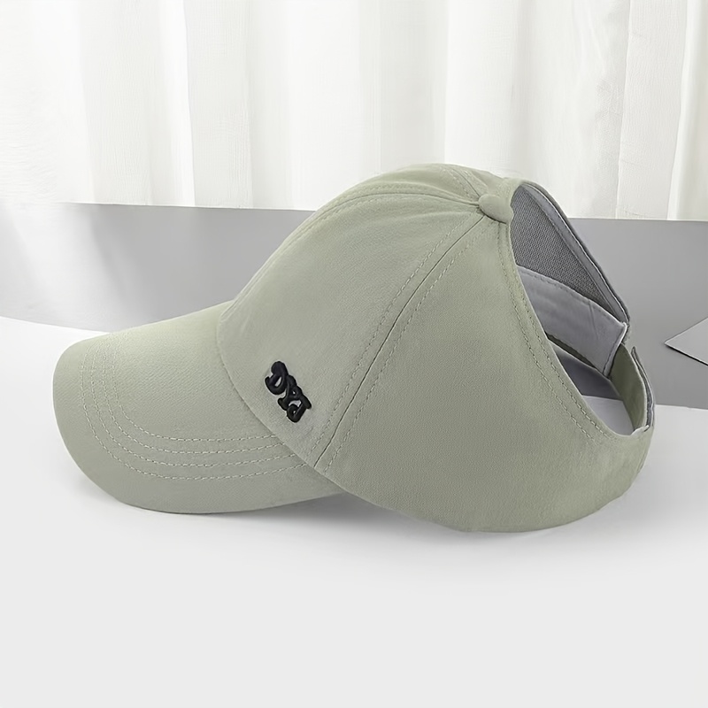 E-shop Damen Frühlings Sommer Reise Sport Kappe Pferdeschwanz Halbkugel Baseball Cap Buchstaben Koreanischer Stil Duckbill Cap Trendy