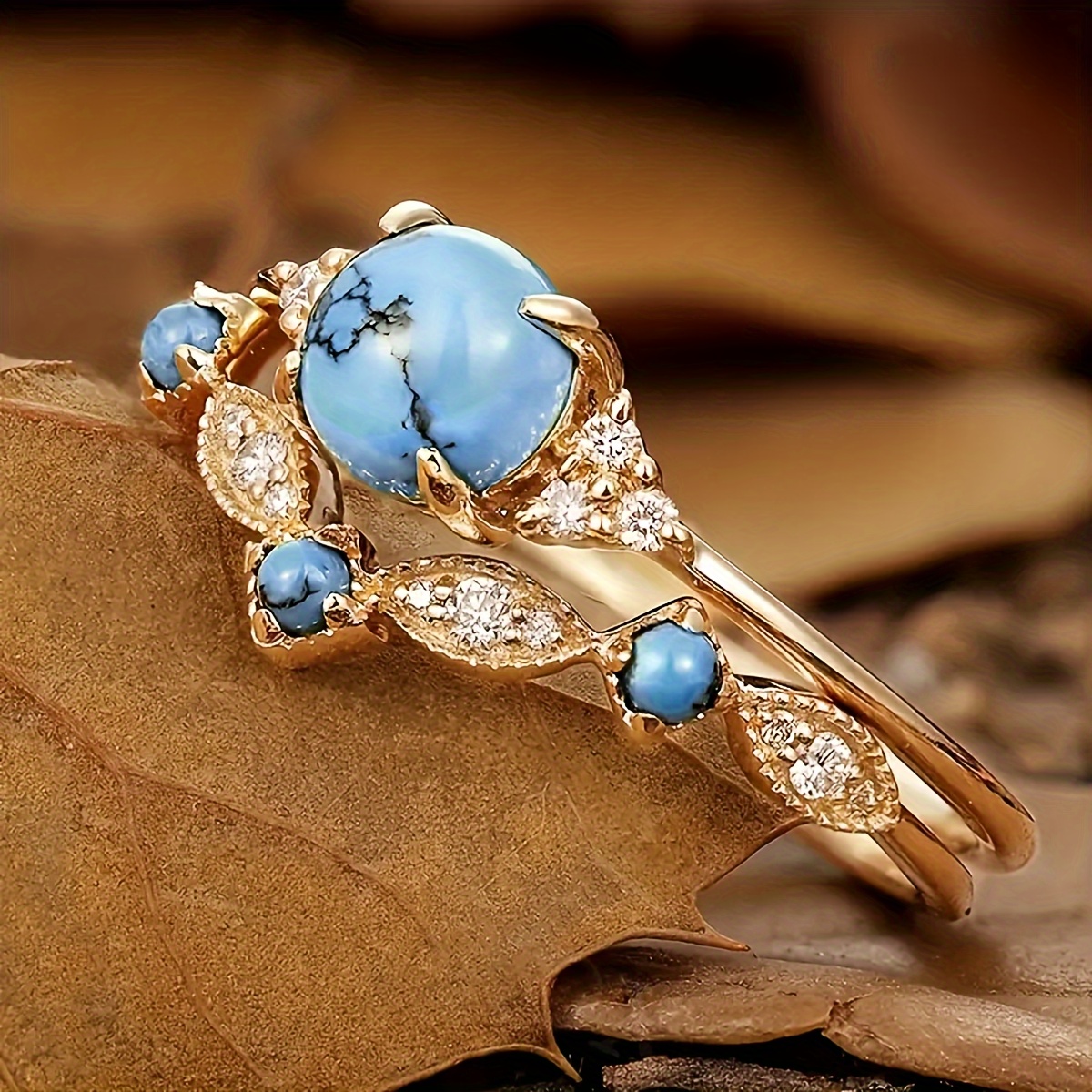 Vintage Wedding Ring Set High-End Small Knot European American Ring