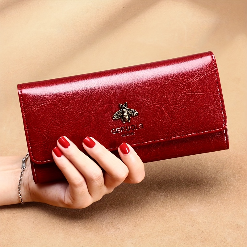 Image of 2026 -grain Leather Anti-theft Brush Women's Wallet Large Capacity Multi-card Slot Card Bag 0 Wallet Document Bag