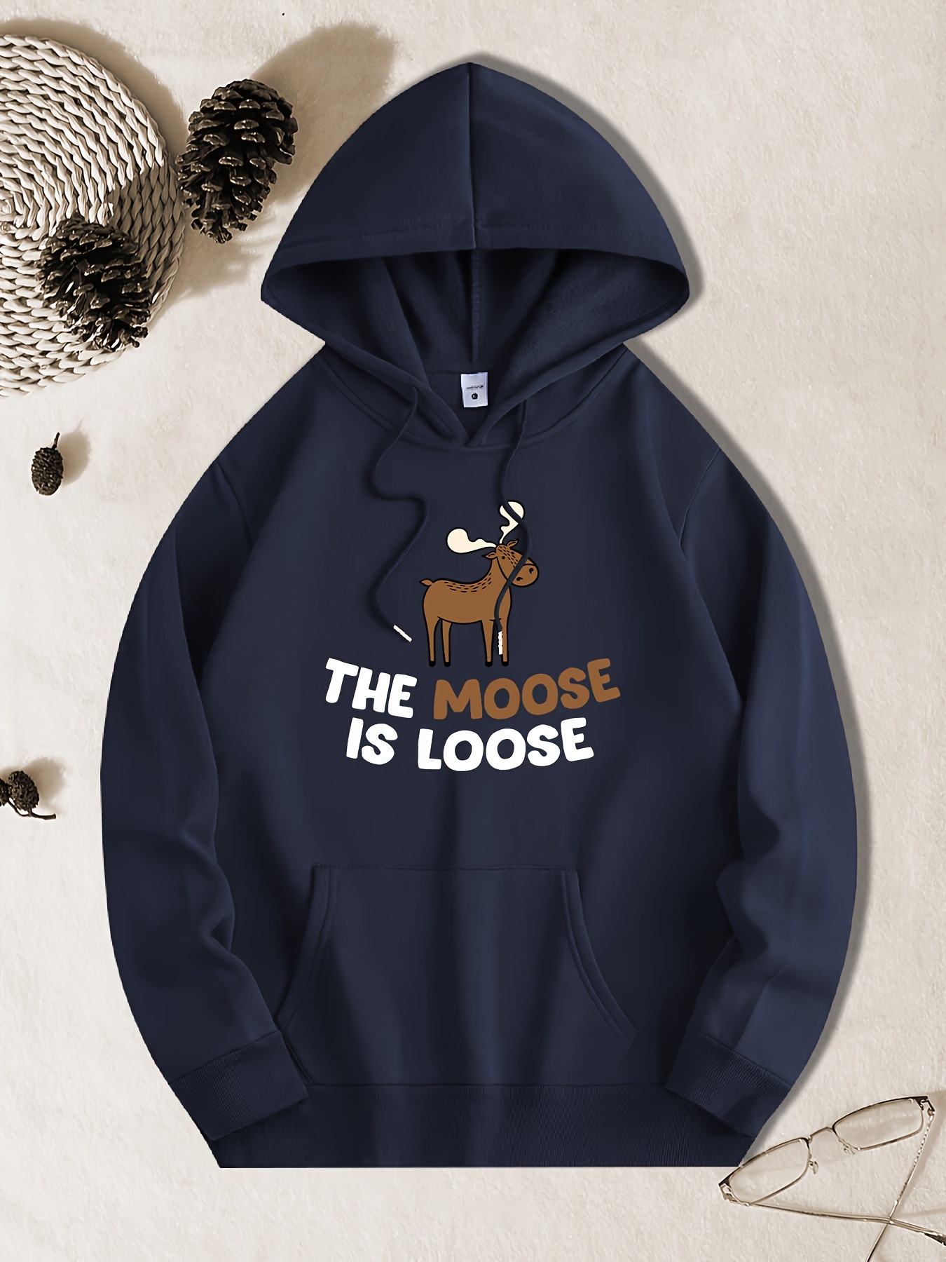 het van de print heren lange mouw hoodie Temu Netherlands