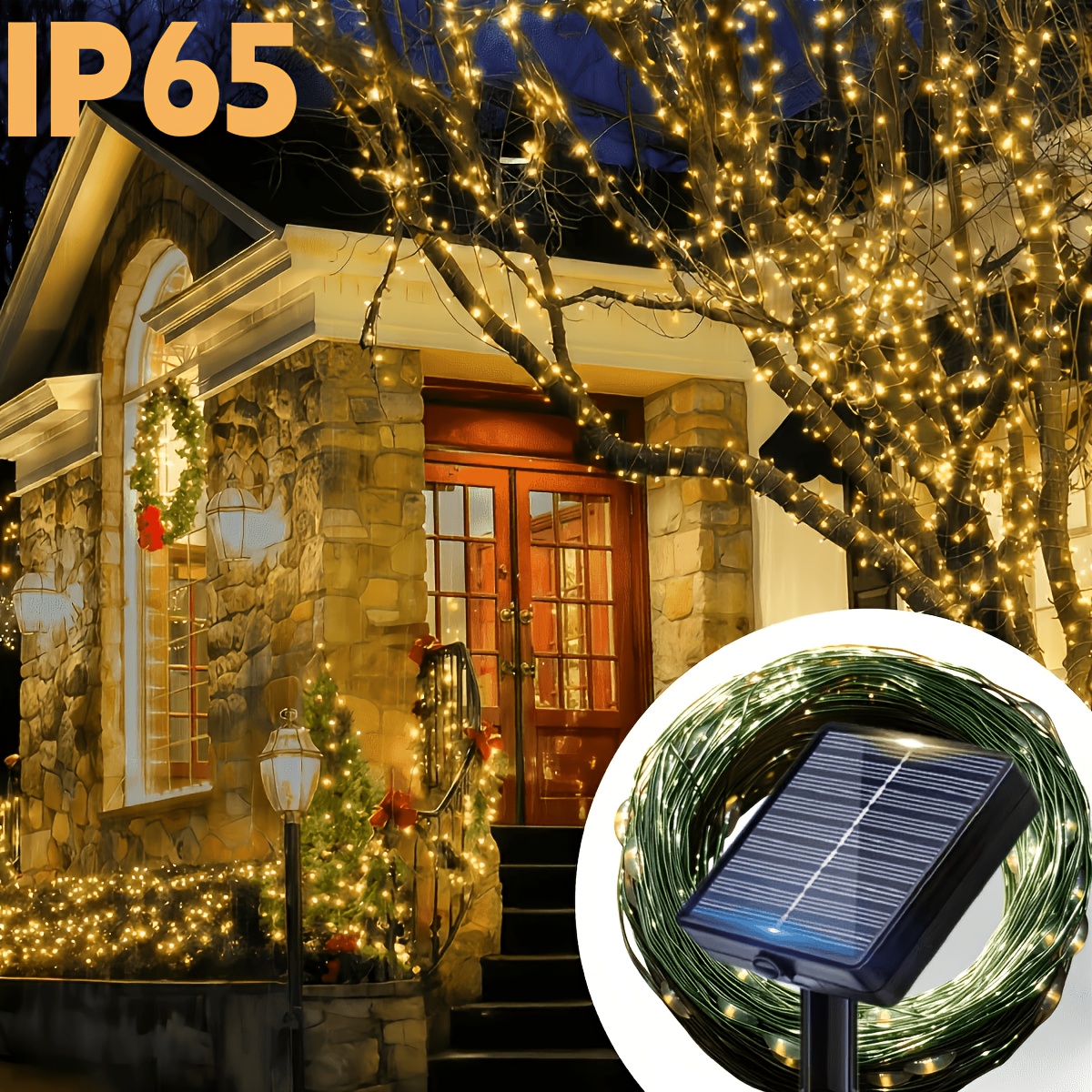 solarbetriebene weihnachtsbeleuchtung für draußen
