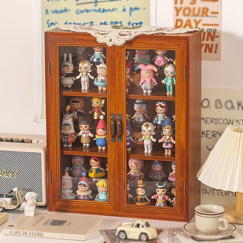 

Doll Display Case With Lid - Mart Collectible Toy Storage Box, Dustproof For Figurines & Blind Boxes, , Model