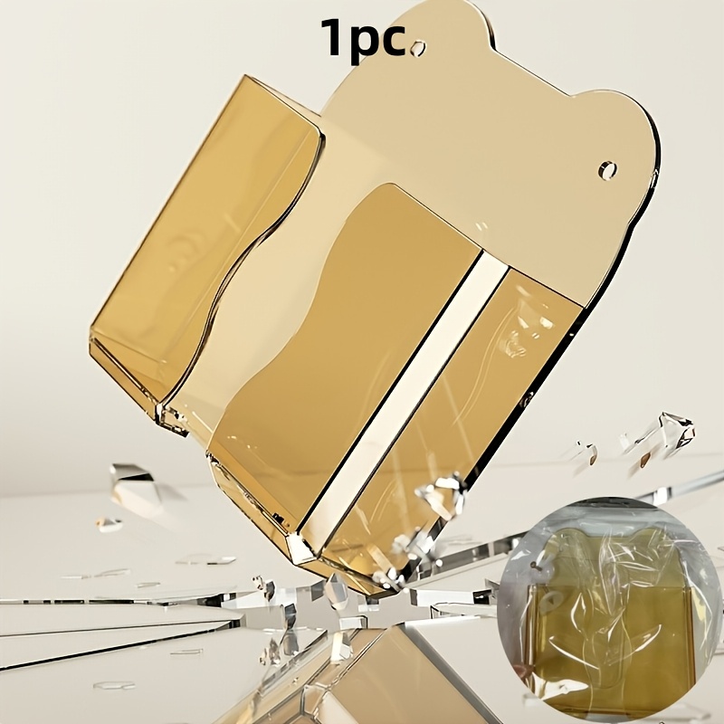 TEMU 1 pièce Boîte de rangement murale pour chambre, étagère et support de téléphone, et facile à utiliser, une pour les