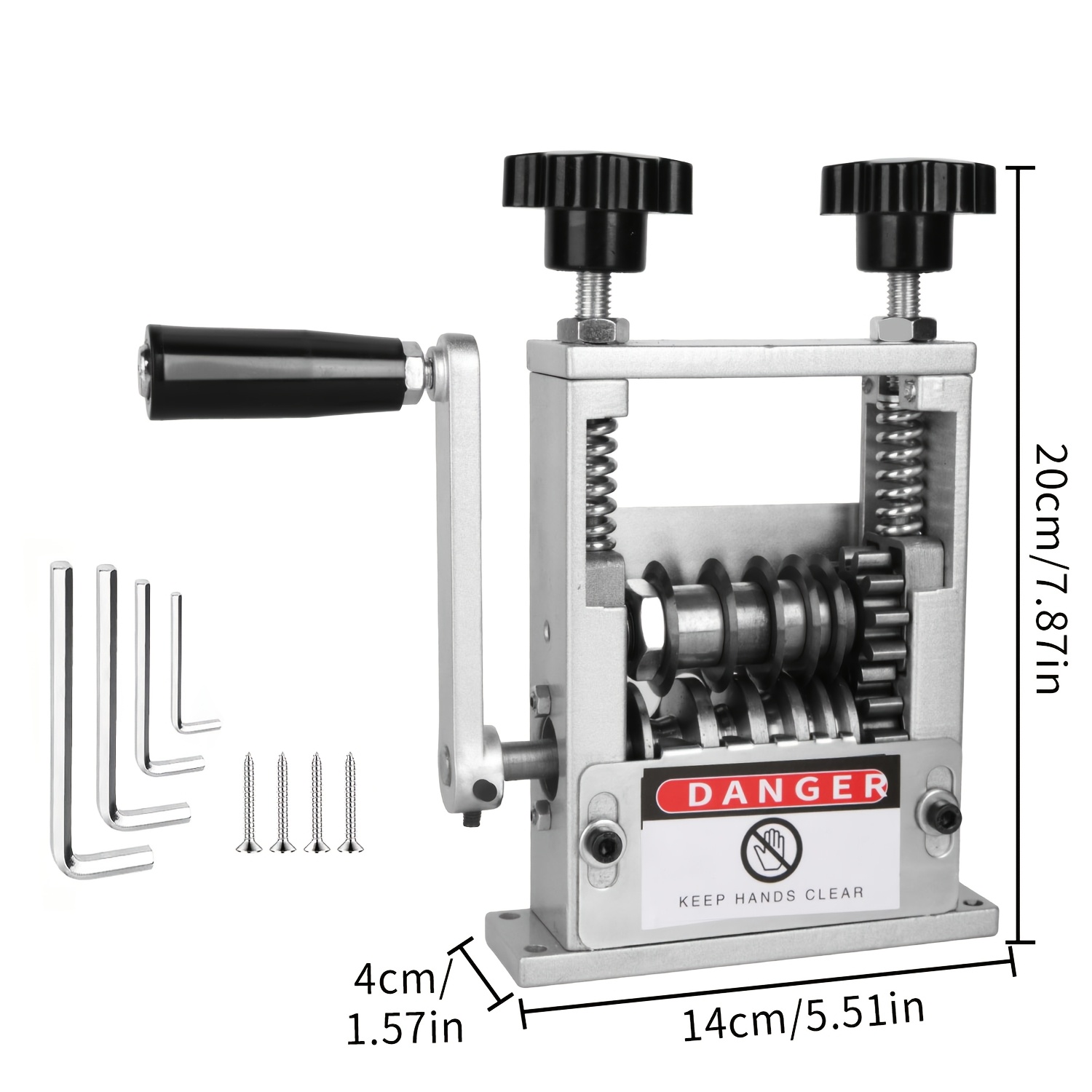 TEMU Portable Manual Wire Stripping Machine, Equipped With 6 Channels, Used For Scrap Copper Wire Ranging From 0.12-0.67inch, Drilling Manual Crank