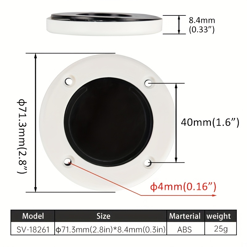 Boat Self-Bailing Cockpit Mounted Scupper Valve Kit