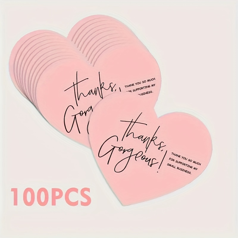 

Elegant 100-pack Thank You Tags - 'thank You For Supporting My Small Business' Appreciation Cards - Art & Craft Supplies