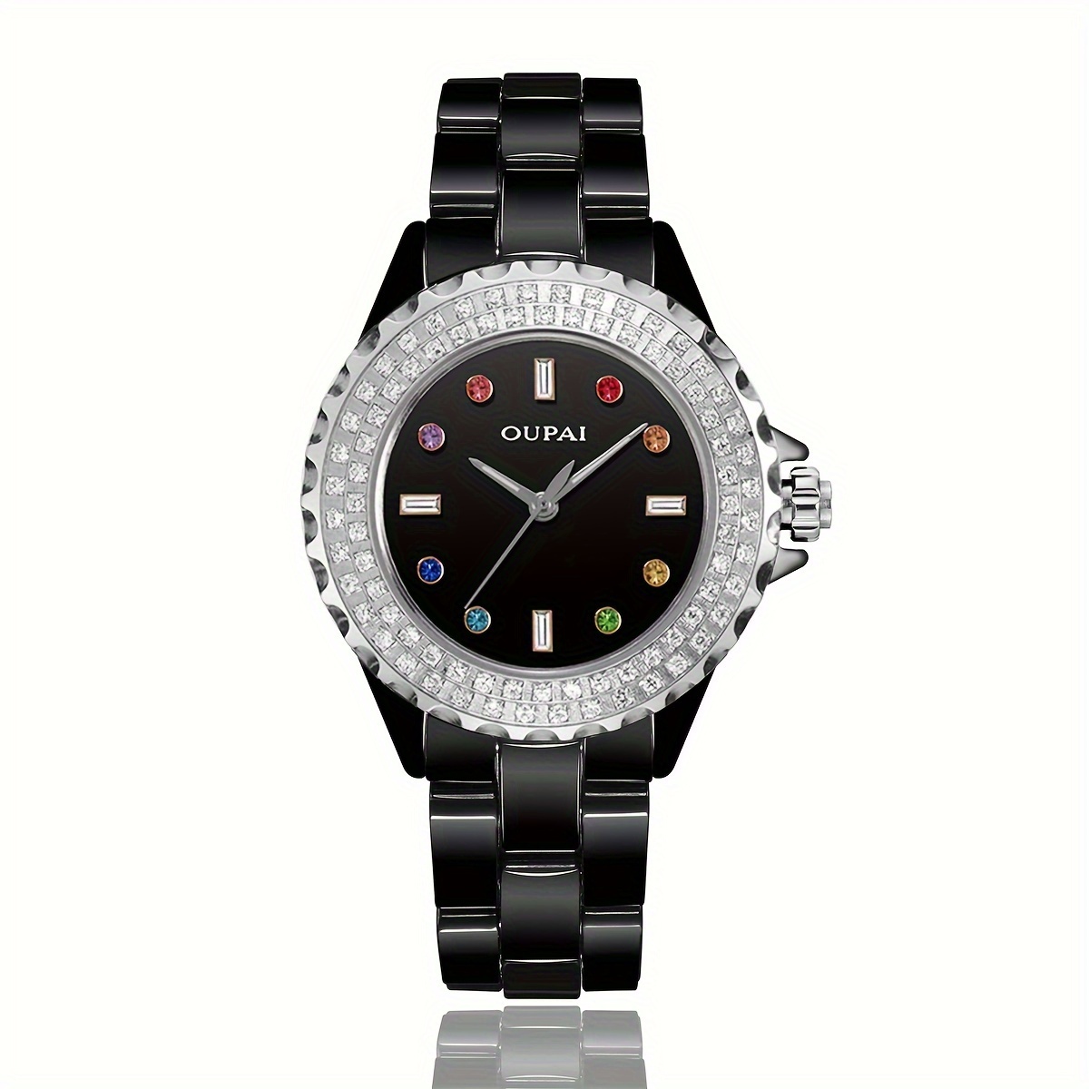 Elegant Women\'s Black Quartz Watch OLEVS Watches for Women Luxury Casual Dress Analog Quartz  main image 3
