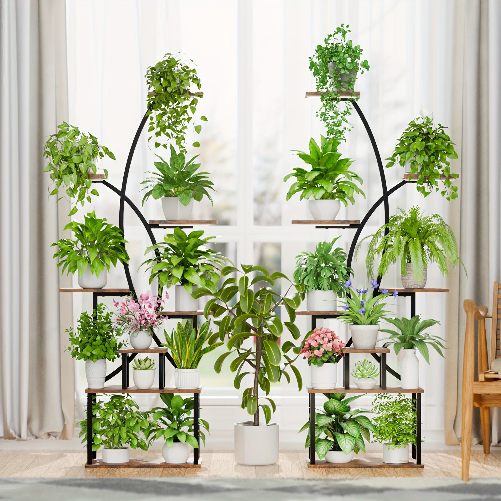 indoor plant stand grow light 8 tier 65 shelving unit multi - Temu
