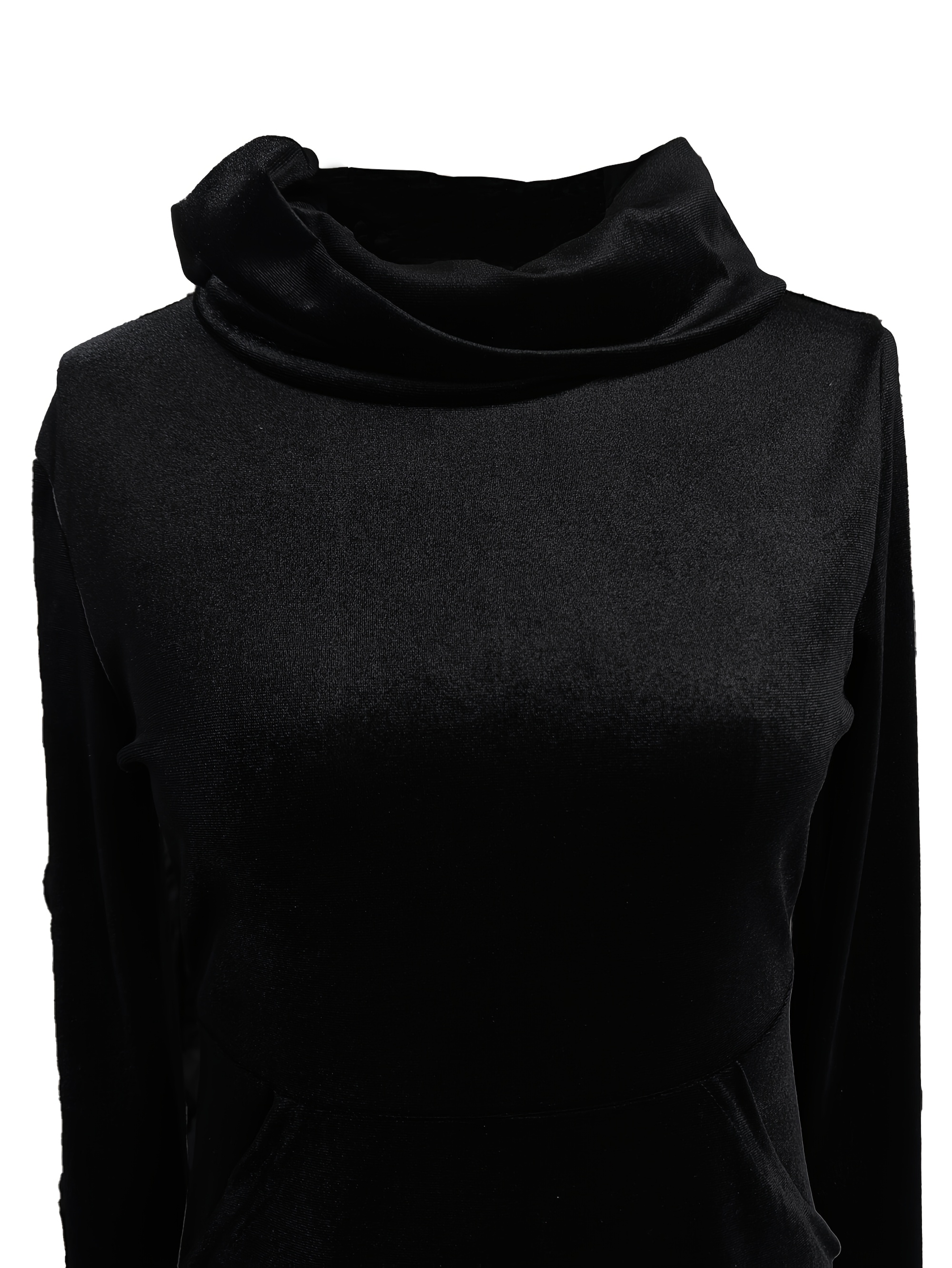 women's elegant casual velvet a line dress pockets long Temu