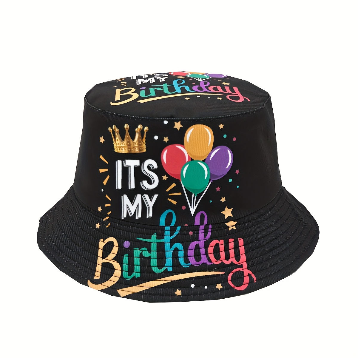 E-shop 1 Stück "Das ist mein Geburtstag /" Kronen-Ballon-Partyhut - Nicht dehnbar, maschinenwaschbar, geeignet für Männer & Frauen, glamouröses