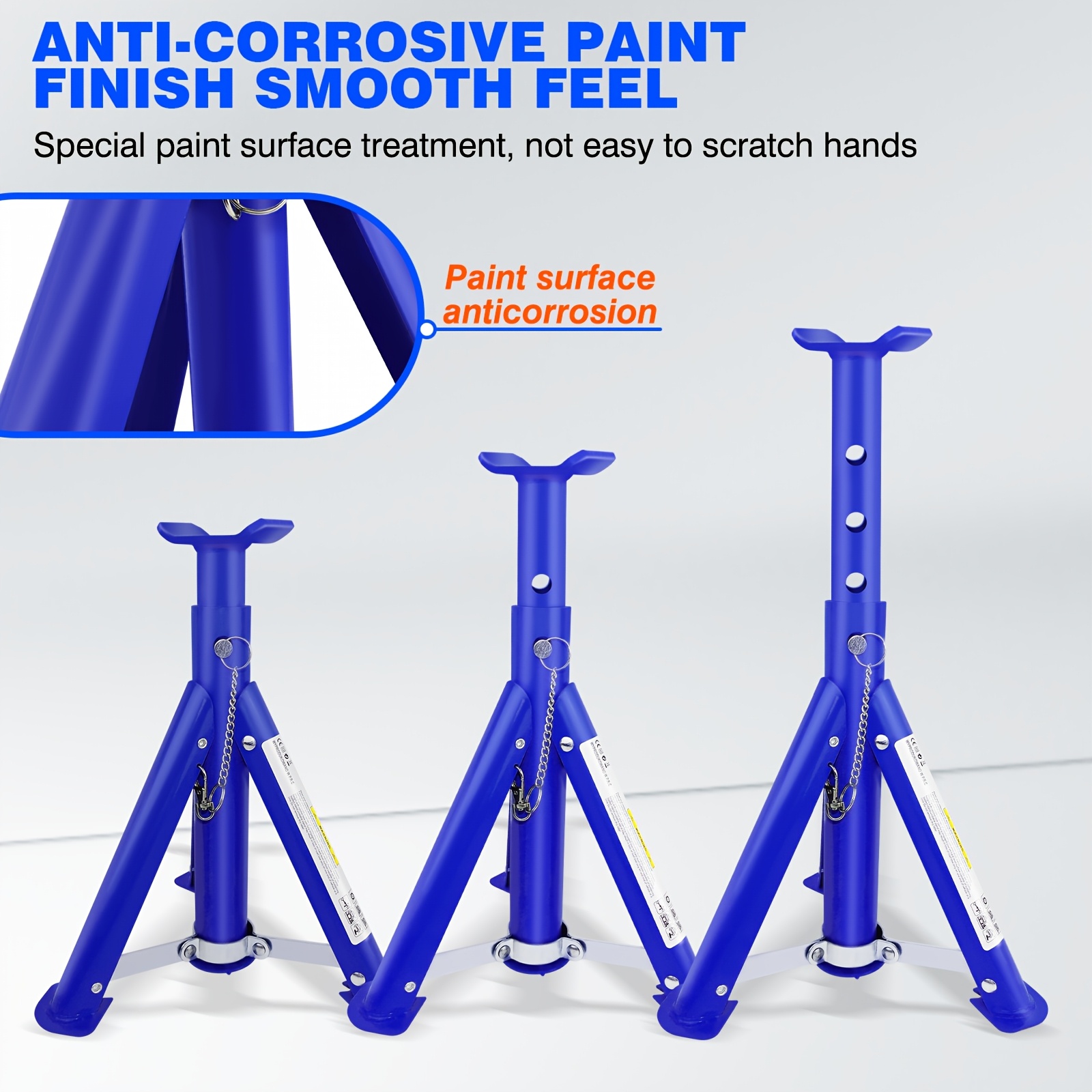 2x 3-Ton Heavy Duty Car Jack Stand Repair Tool