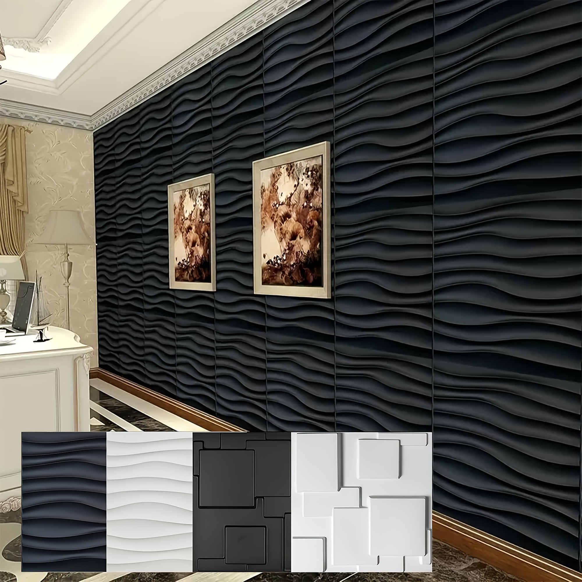 30x30cm Art house Decor pannello da parete 3D adesivo da parete 3d