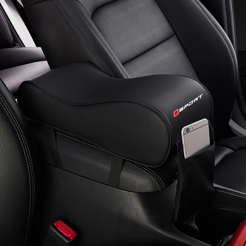 Multi-functional Car Armrest Cushion, Car Center Console Armrest Cover, Car Armrest Sleeve, Pu Leather Material, Soft And Comfortable, Supports The Arm, Suitable For Most Car Models