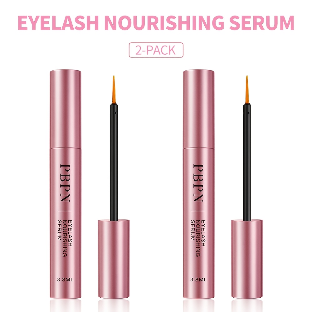 TEMU 2 Pack Pbpn Eyelash & Eyebrow Serum Suitable For Sensitive Eyes, Formula For Thicker Fuller Lashes & Brows, Eyebrow Enhancer For &, Lash
