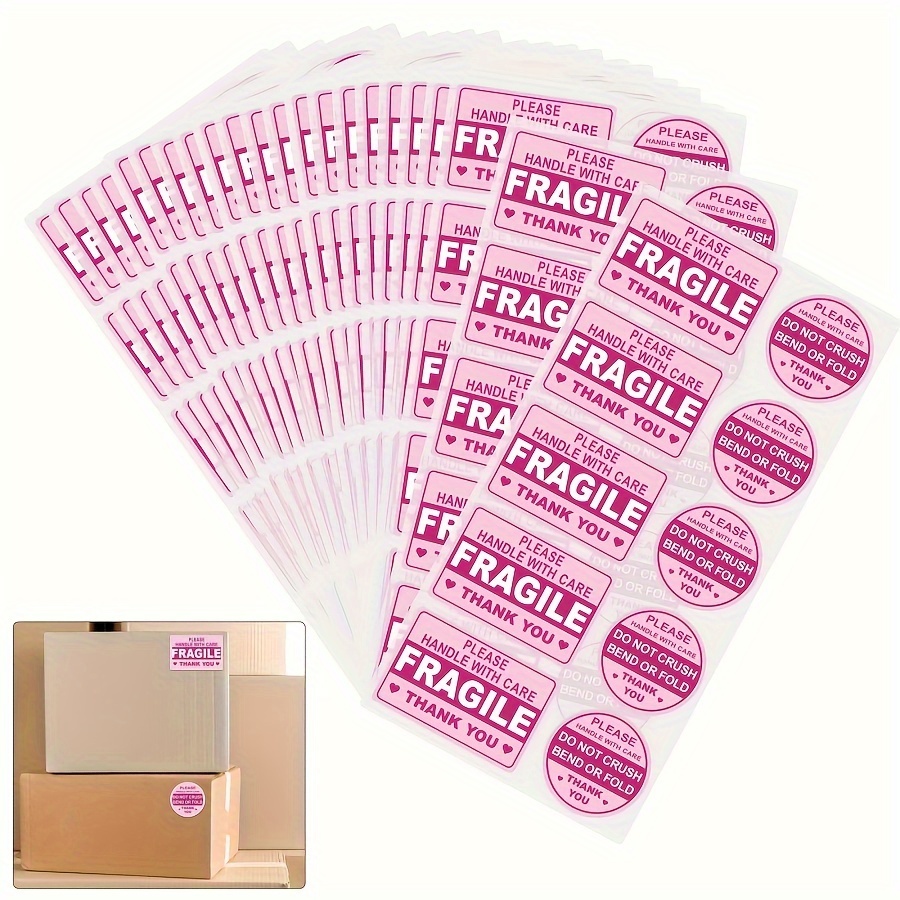 

/200pcs Stickers For Shipping Do Not Trample Or Fold Stickers Do Not Drop Labels For Shipping Mailing Envelops Cartons Pallets Adhesive Labels