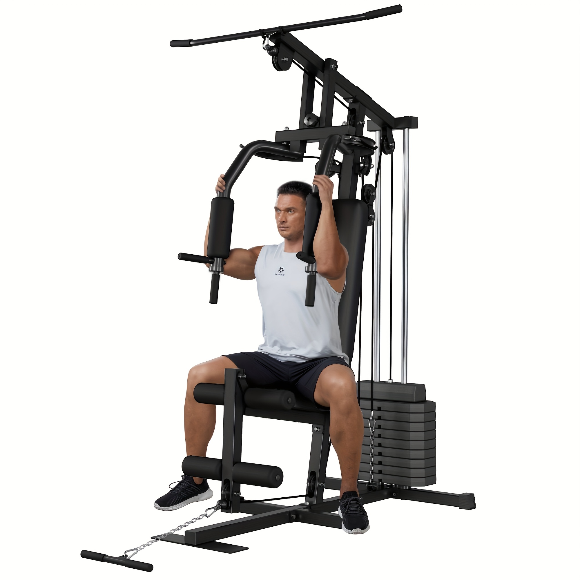 home gym machine full body workout machine 150lbs weight Temu
