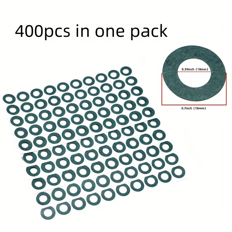 Image of 400pcs Self-adhesive Solid/hollow 18650 Battery Insulation Pads, 18650 Battery Insulation Rings, 18650 Highland Paper, Insulation Pad Circles, Single-sided Adhesive Batteries, Highland Paper