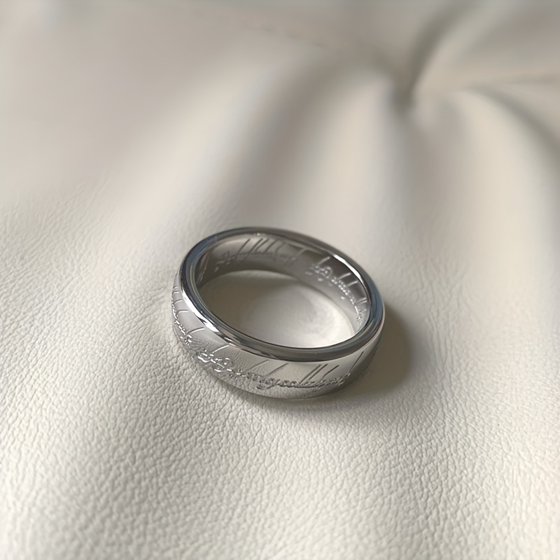 18K Gold Plated Titanium Steel Classic Style Ring