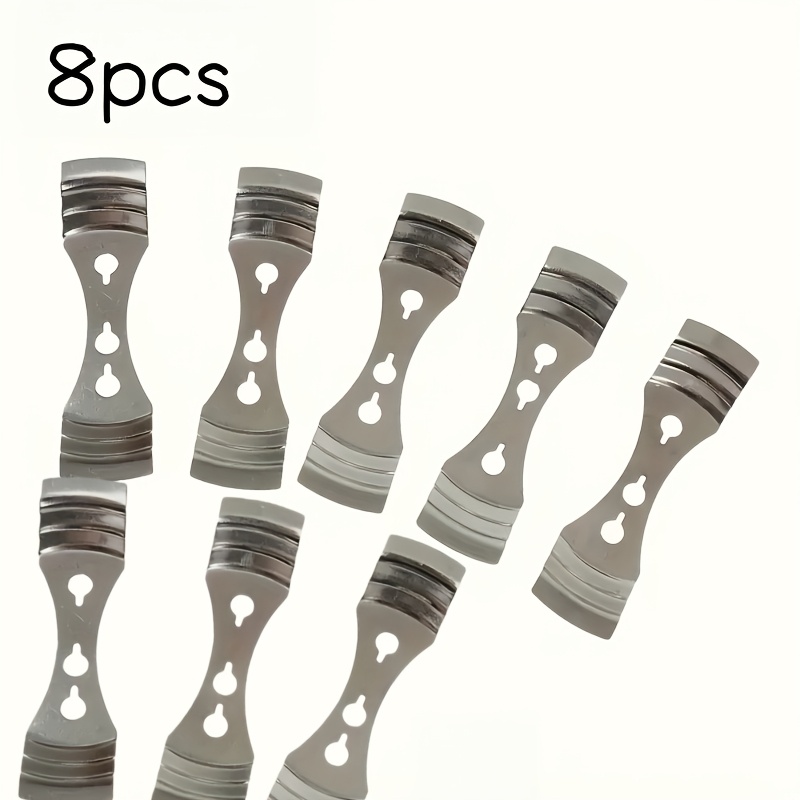 Image of 8pcs Metal For Candle Making | 3-hole Wick Holder Tool | Candle Supplies | Soy, Paraffin, Velas, Cera, Wicks, Kit, Additions | Material: Aluminum | Brand: Itechjoy