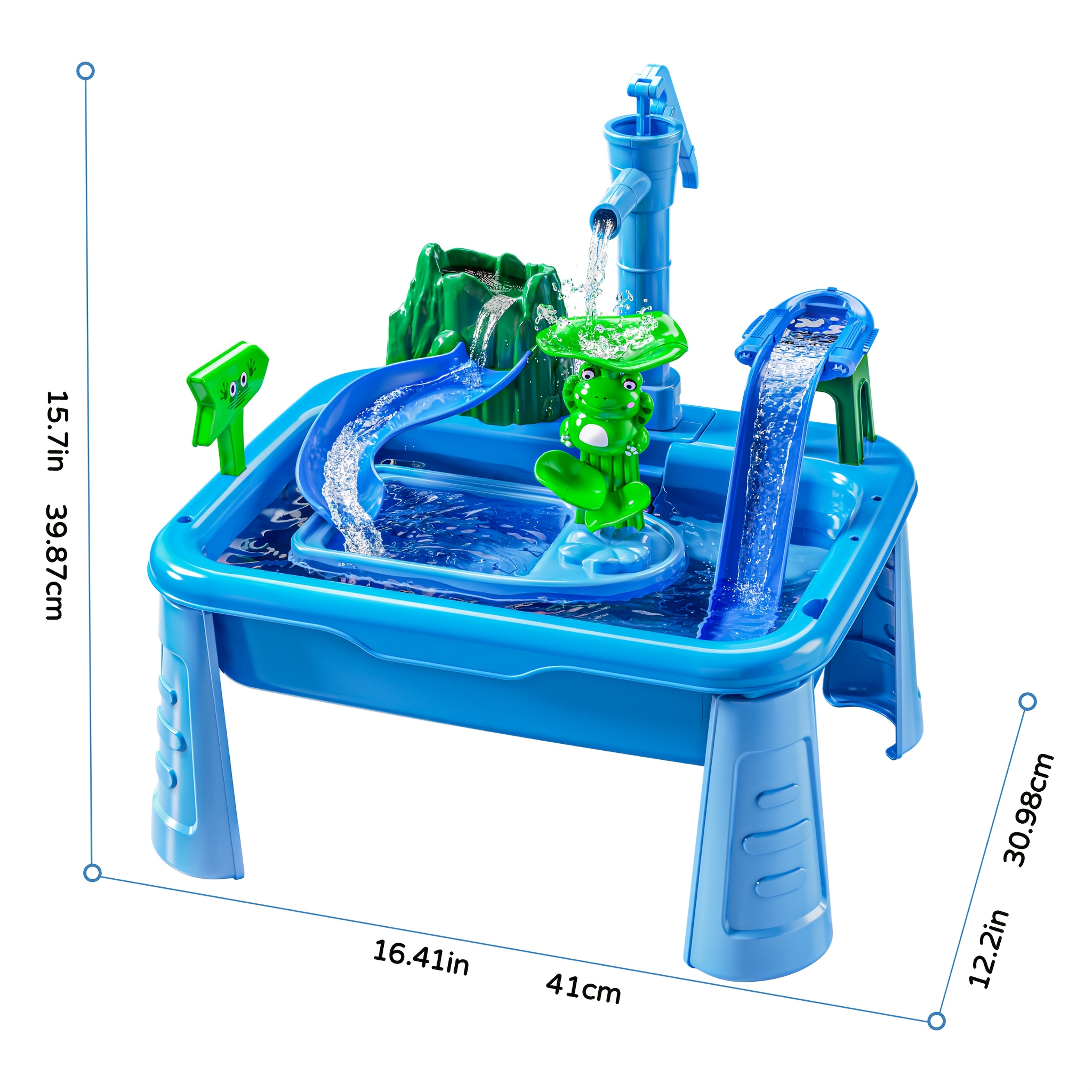 Image of Running Water Toy Manual Pump Faucet Sand Water Table Toys Activity Tables Outdoor Beach Toys For Boys And Girls, Accessory Color Random