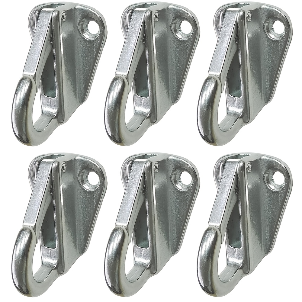 TEMU 4/6 Marine Fender Hooks – Steel Spring Snap Hooks, Spring-loaded Marine Coat Hooks, Hull Anti-collision Hooks, Suitable For Ropes, Marine