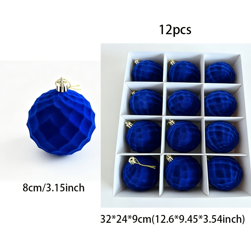TEMU Ornement de Noël Floqué 2026, Décoration pour Sapin de Noël en , Boule de Noël de Style Luxe Léger, Décoration de Noël, Ornement pour Sapin de
