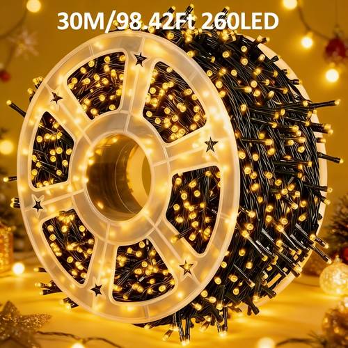 50m 40m 30m 20m fairy string lights with 400 320 200 260 180leds 8 lighting festive ambiance light outdoor indoor string light suitable for home garden balcony birthday valentines day mothers day