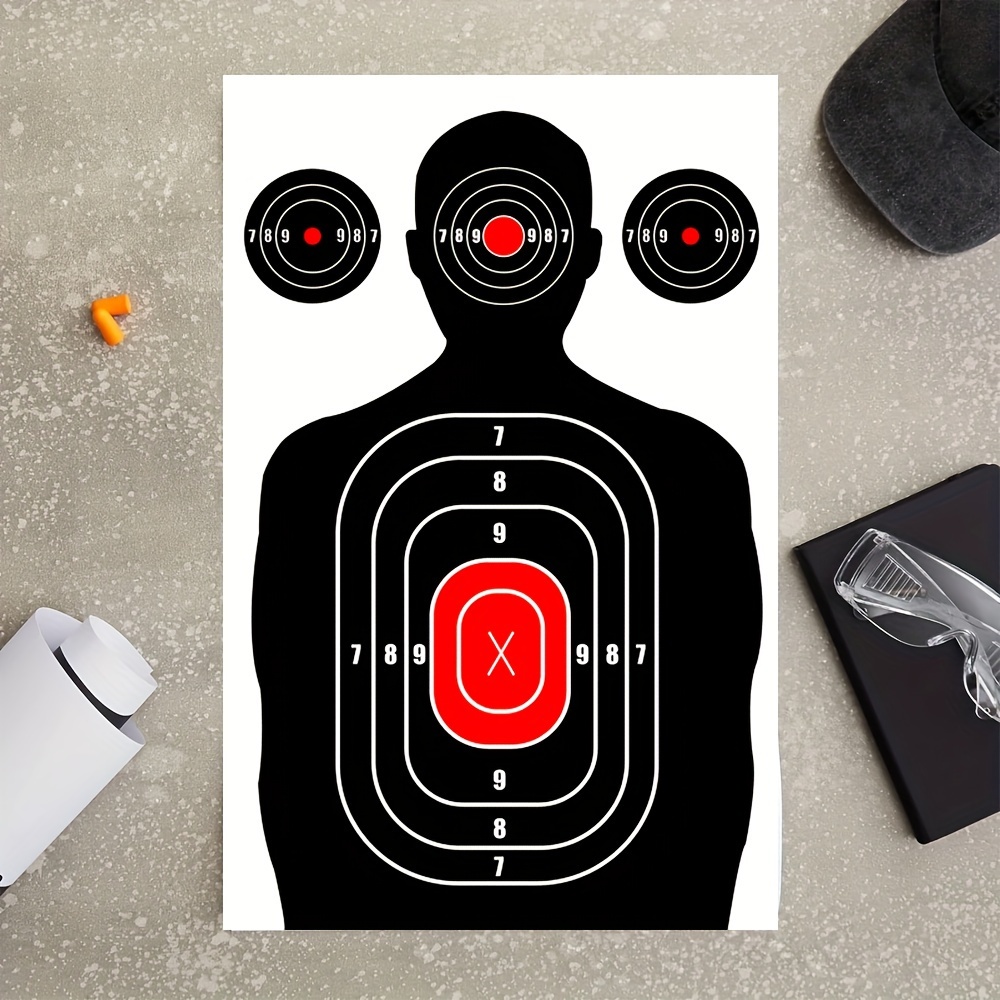 National Target Single Bull Red Center Air Pistol Target