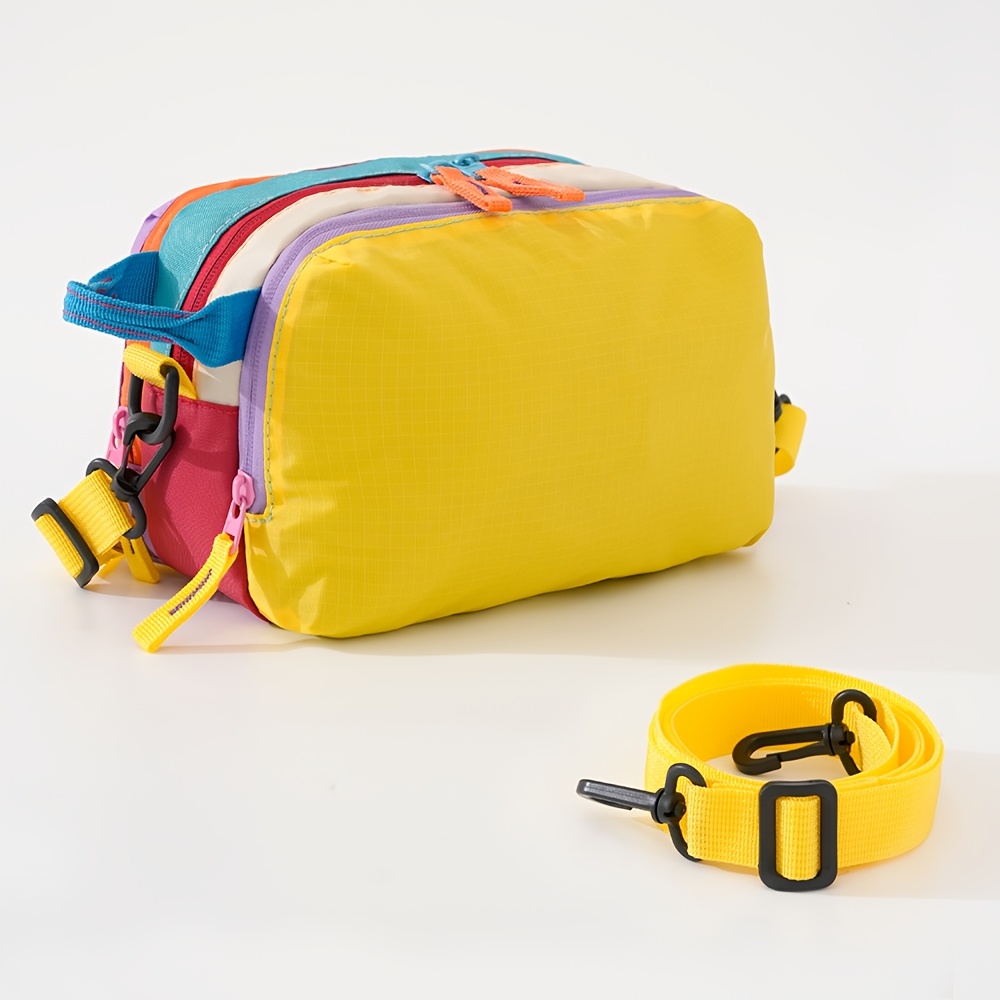 TEMU Christmas Dopamine Bag Storage Bag, 3 Main Zipper Compartments For Differentiation, Portable And Reasonable Classification And Storage. Multi