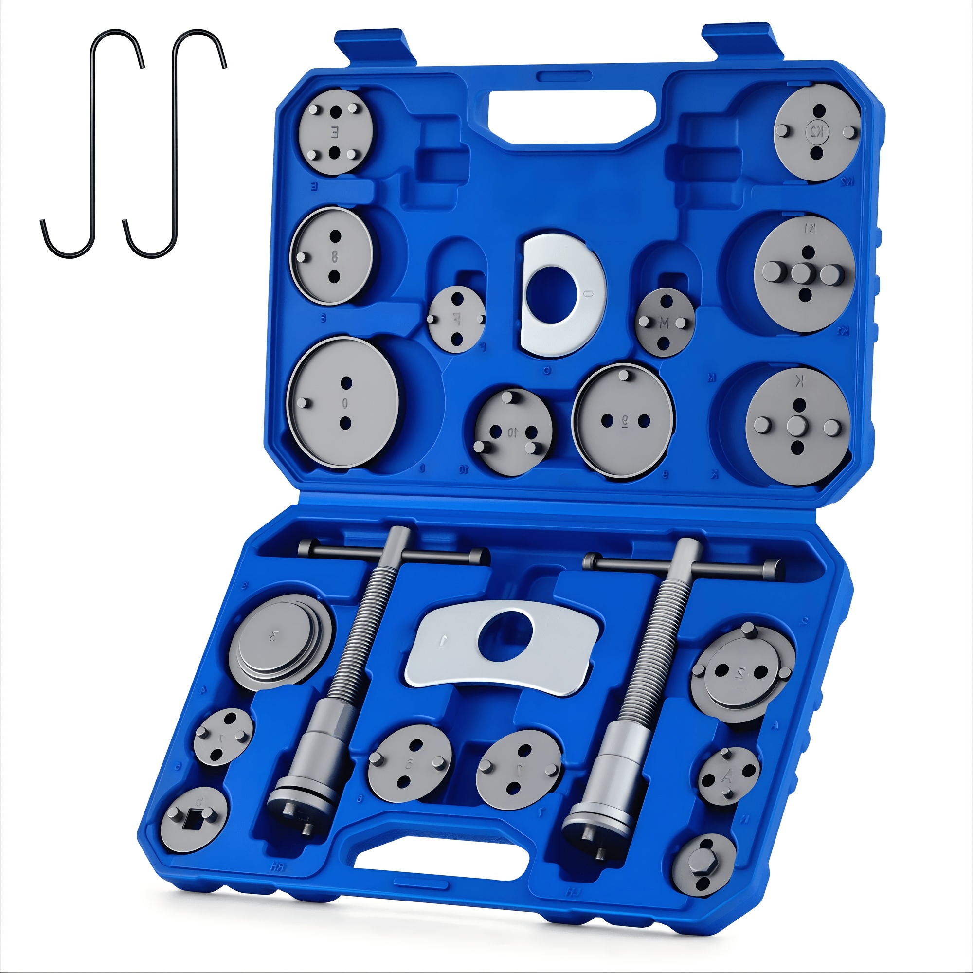 TEMU 26pcs Brake Caliper Compression Tool Kit, Universal Brake Caliper Piston Tool, Heavy Duty Disc Brake Service Kit With Carrying Case, Automotive