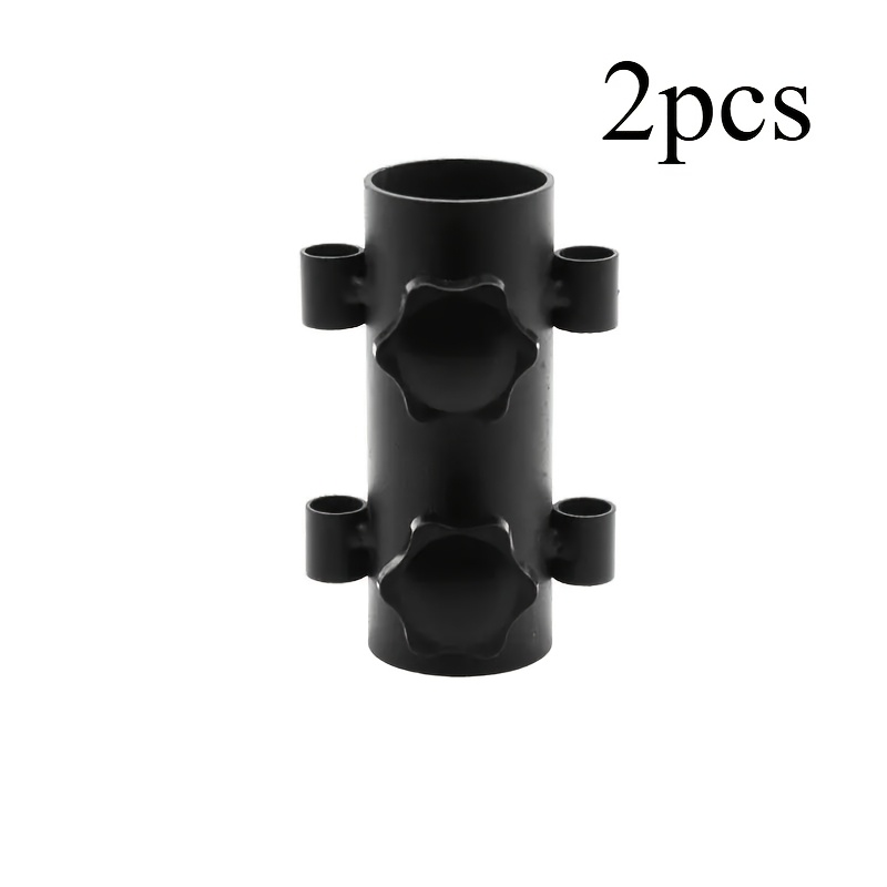 TEMU 2pcs Heavy-duty Adjustable Canopy Pole Suitable For Beach Umbrellas, Large Diameter Tent Shade Support Bracket With Base, Spray-painted Outdoor