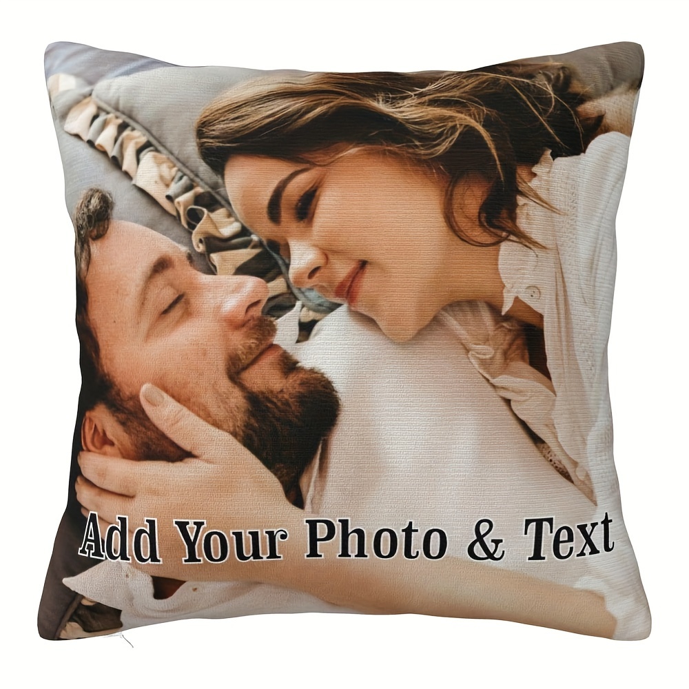 

1pc ( Custom)18x18 Inch Super Soft Short Plush Throw Pillow Single Sided Printing Personalized Photos(no Pillow Core)