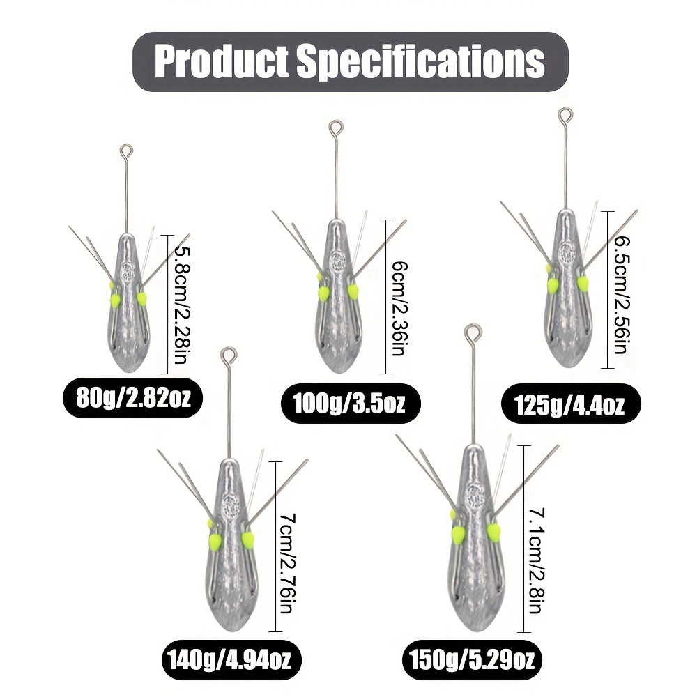 10 Satellite Sinkers Fishing Weights, Saltwater Surf Sinkers, Ocean  Spider Weights, Fishing Tackle