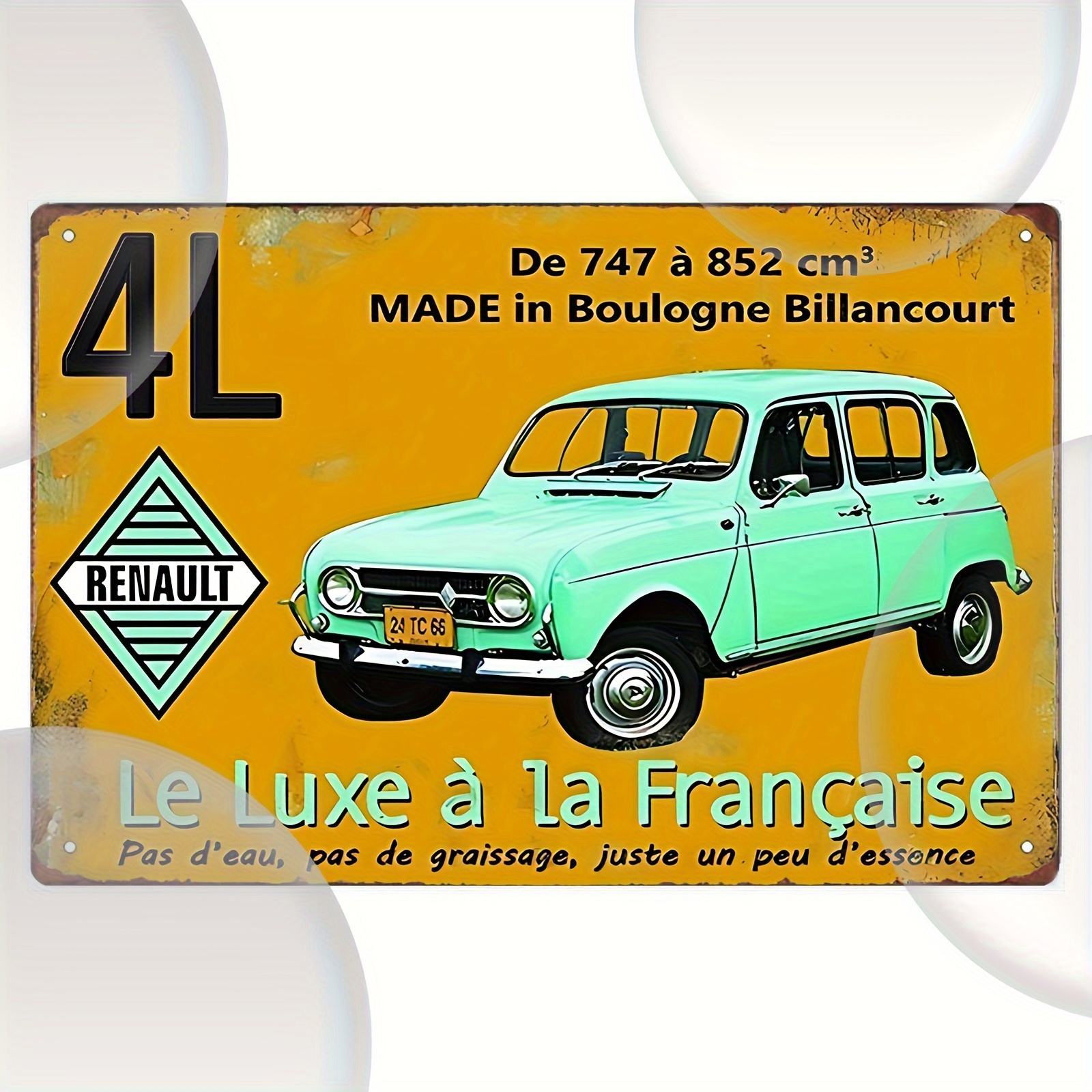 

Plaque Métallique Vintage pour Voiture RENAULT - Parfaite pour de , ou la Décoration de Ferme, 8x12 pouces