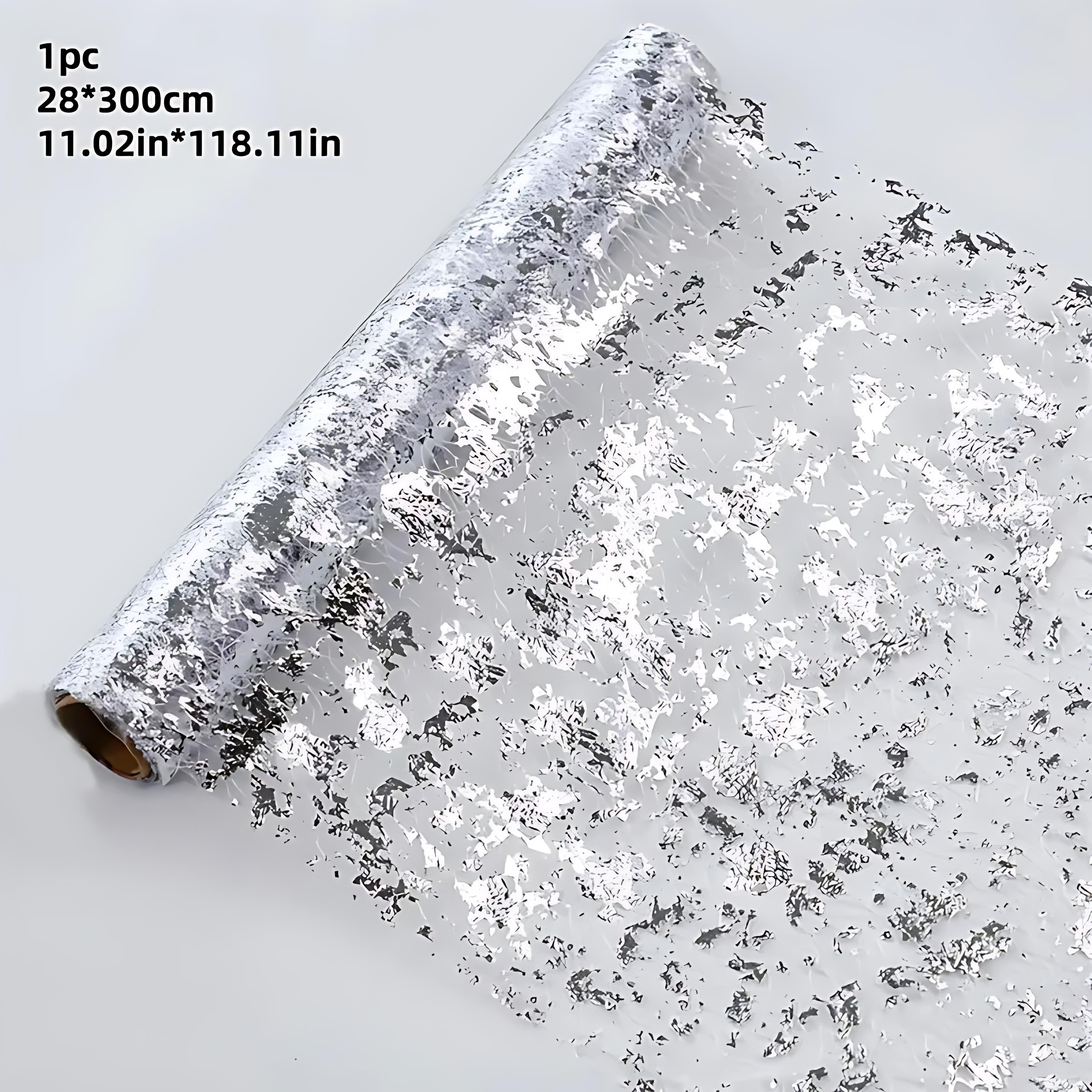TEMU 1pc Of Silvery Mesh Foil Table Runner, Rectangular Polyester Tablecloth With An Elegant And Stylish Design, Suitable For Family Gatherings,