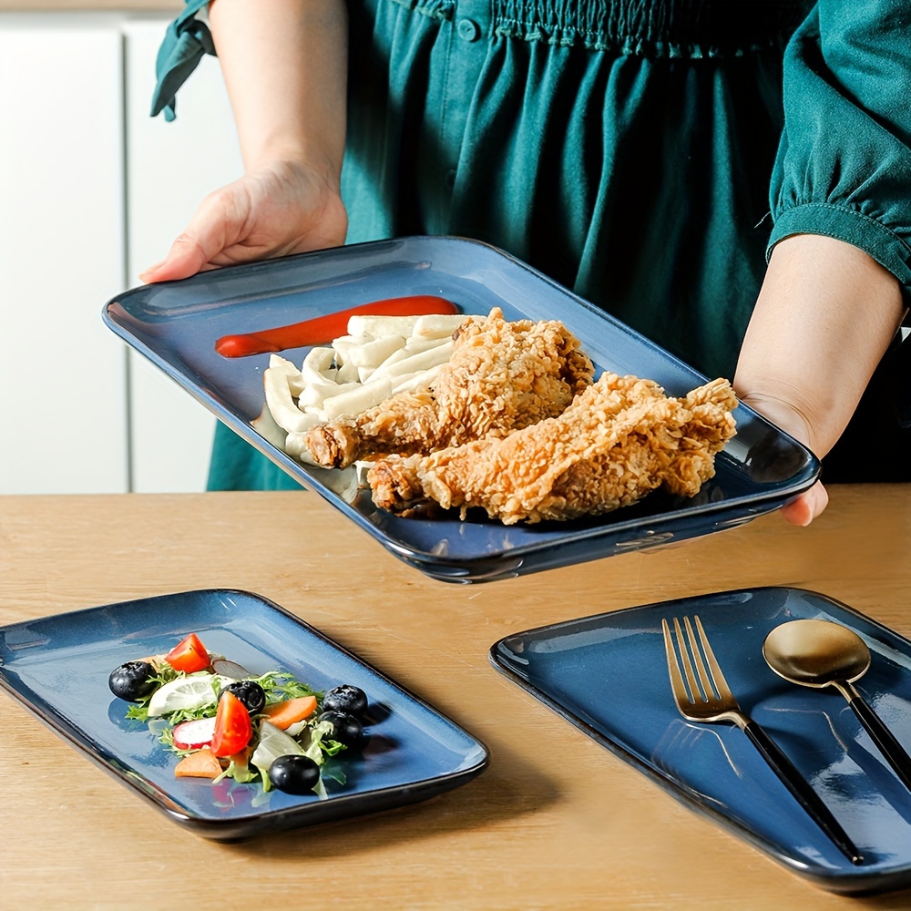 piezas bandeja servicio rectangular cerámica bandeja Temu