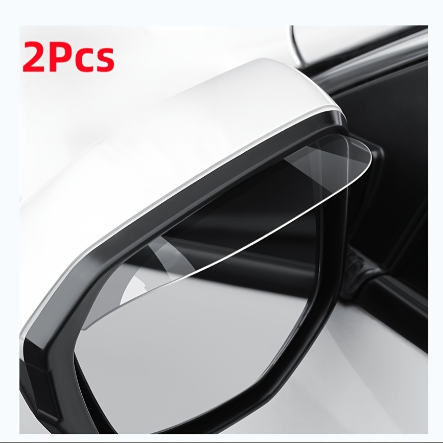 

2pcs Acrylic Car Mirror Rain Guards - In All Weather