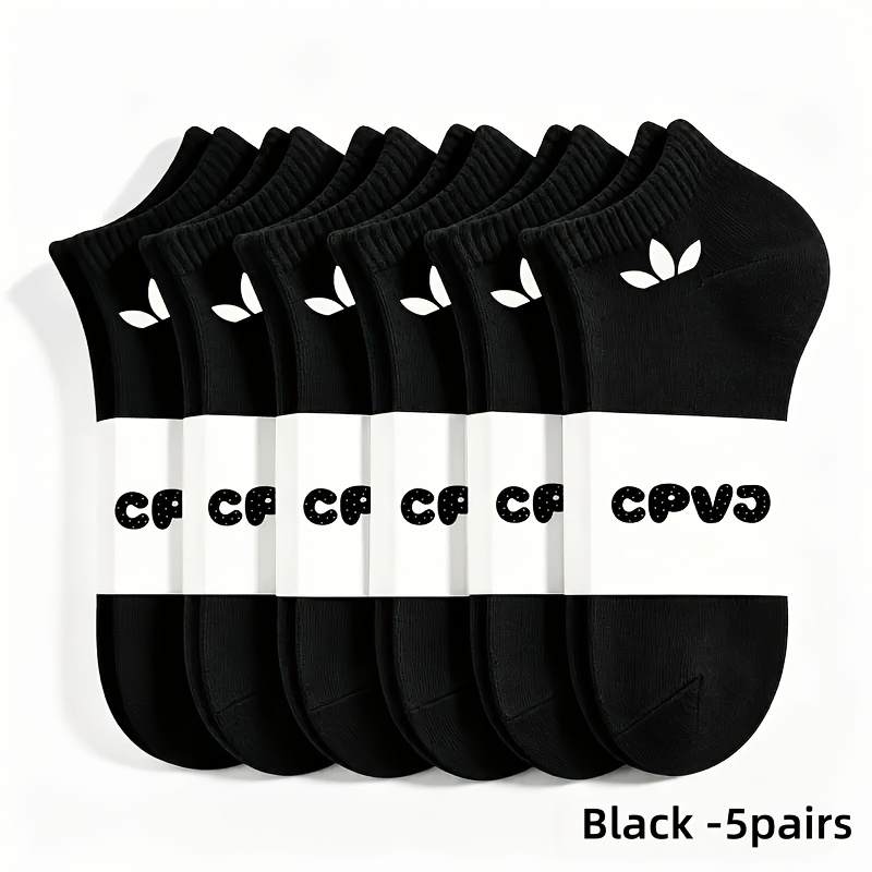 TEMU 5 Pares/3 Pares/1 Par Calcetines Unisex Transpirables - Esencial Ligero para Viajes, Calcetines Puro/ Puro, Diseño Sin Costuras que Absorbe la