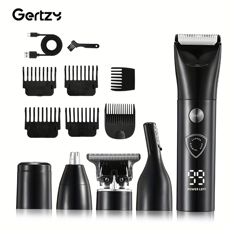Image of Electric Trimmer For Men, Versatile And Usb Rechargeable, With A Comb, Suitable For Beard, Face, Body, And Intimate Areas, Perfect As A Gift For Men