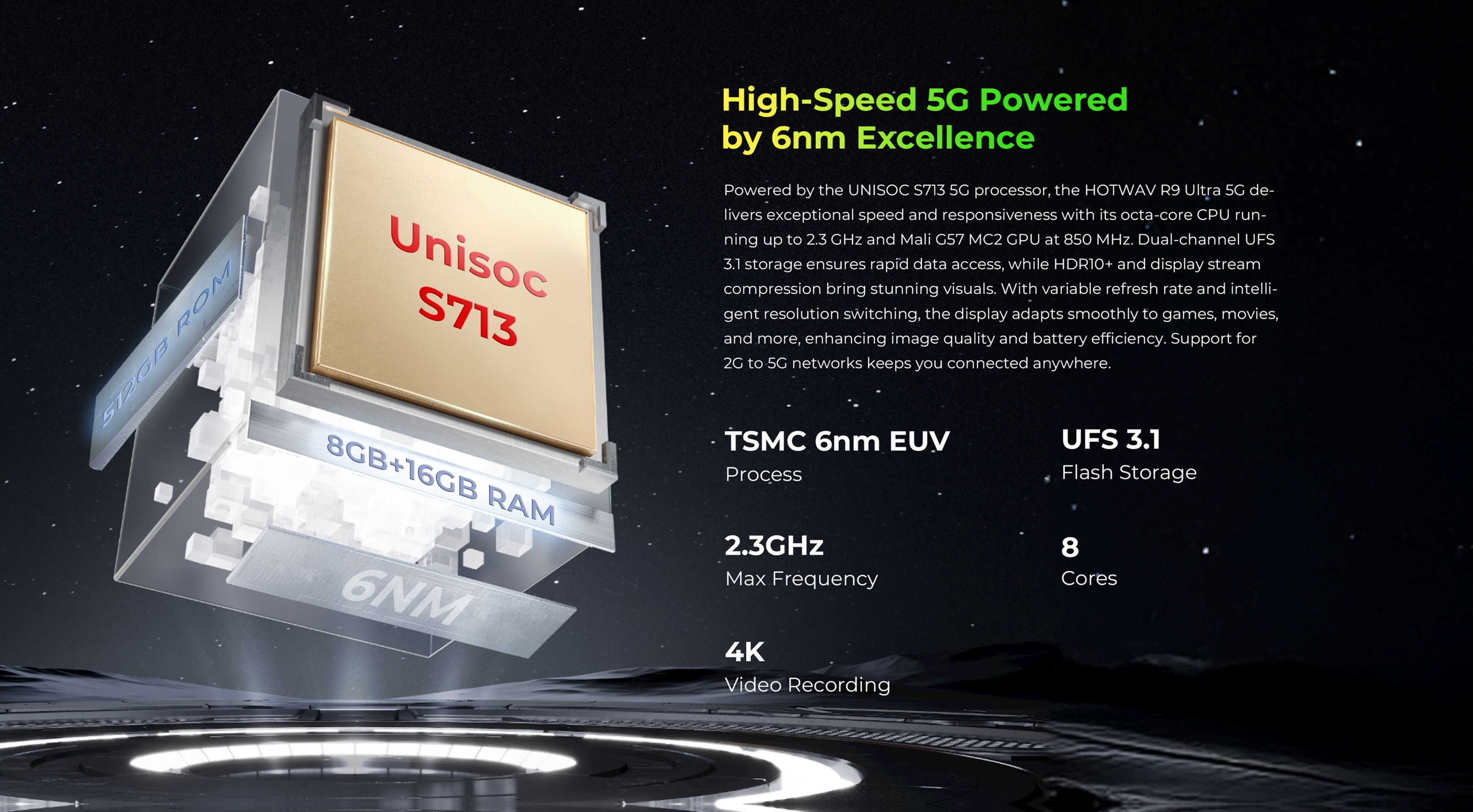 De HOTWAV R9 Ultra is een robuuste tablet met een 11-inch HD+ 120Hz-scherm, Android 15, 24(8+16)GB RAM en 512 GB ROM, 64MP+16MP, 20MP nachtzichtcamera's, 20080mAh-batterij, uitgerust met schokbestendige functies, S713-, dubbele 5G-simkaarten, GPS, zwart