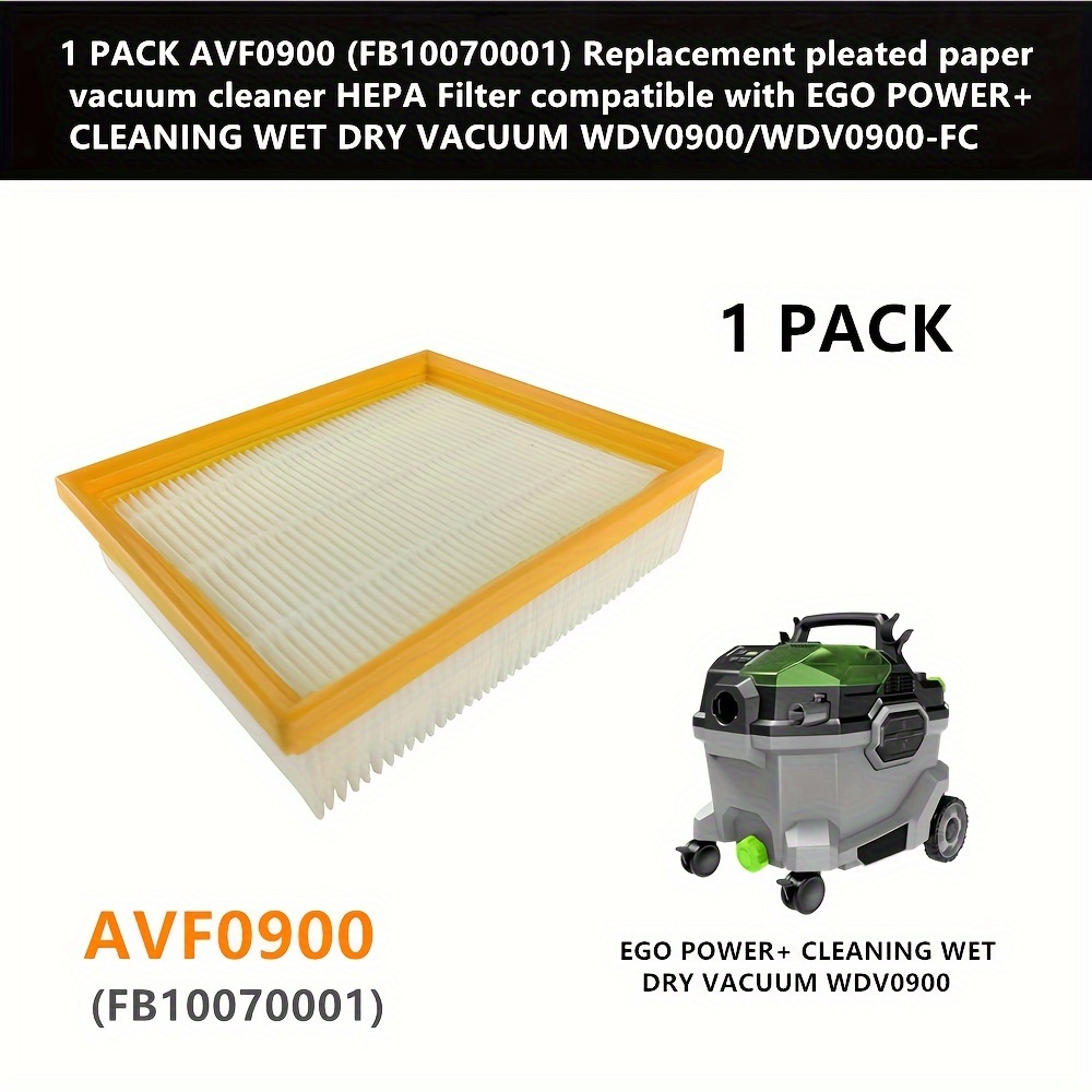 1 pack avf0900 fb10070001 replacement pleated paper hepa filter for   wet dry vacuum wdv0900 wdv0900 fc high quality foaming details 0